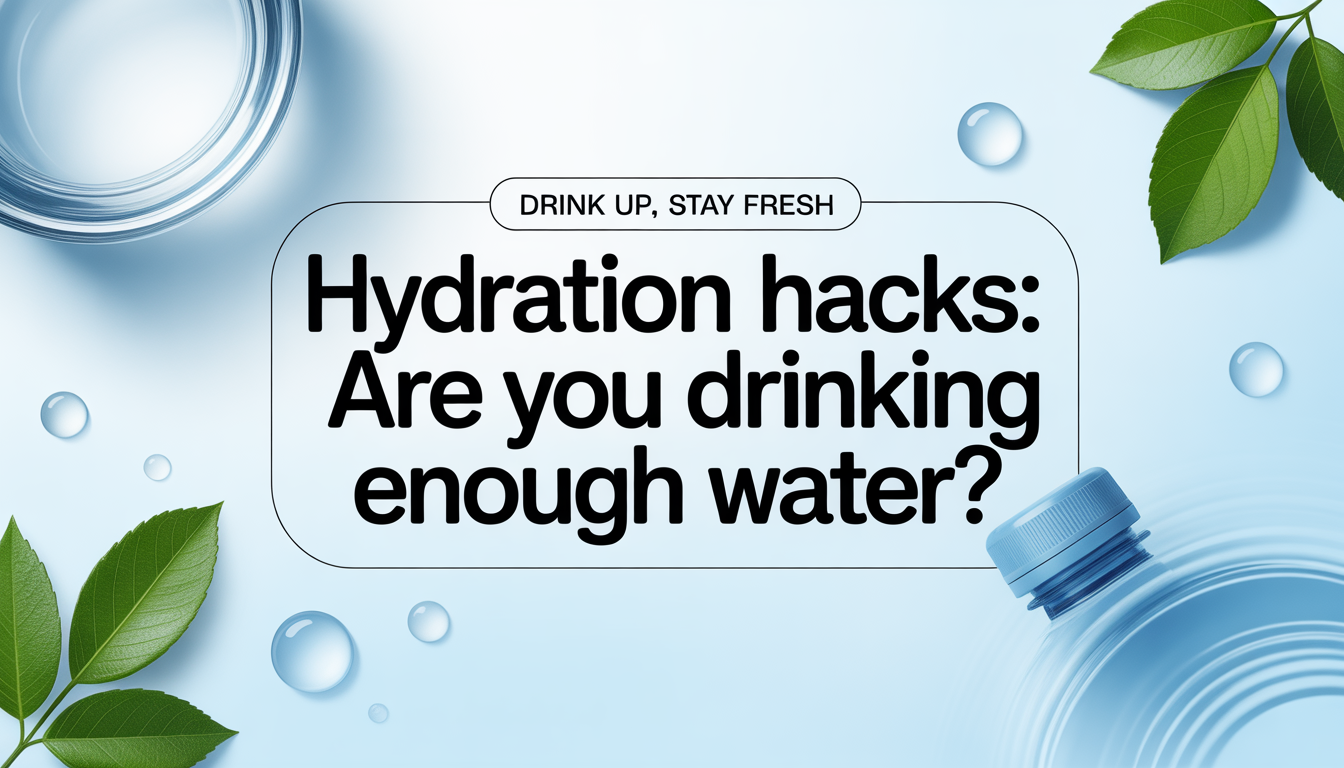 Hydration Hacks: Are You Drinking Enough Water?